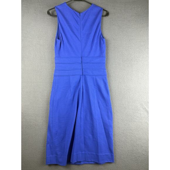 DIANE von FURSTENBERG size 2 Evita sleeveless shift dress blue - Picture 6 of 7